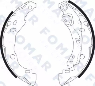 Комлект тормозных накладок FOMAR Friction FO 9074